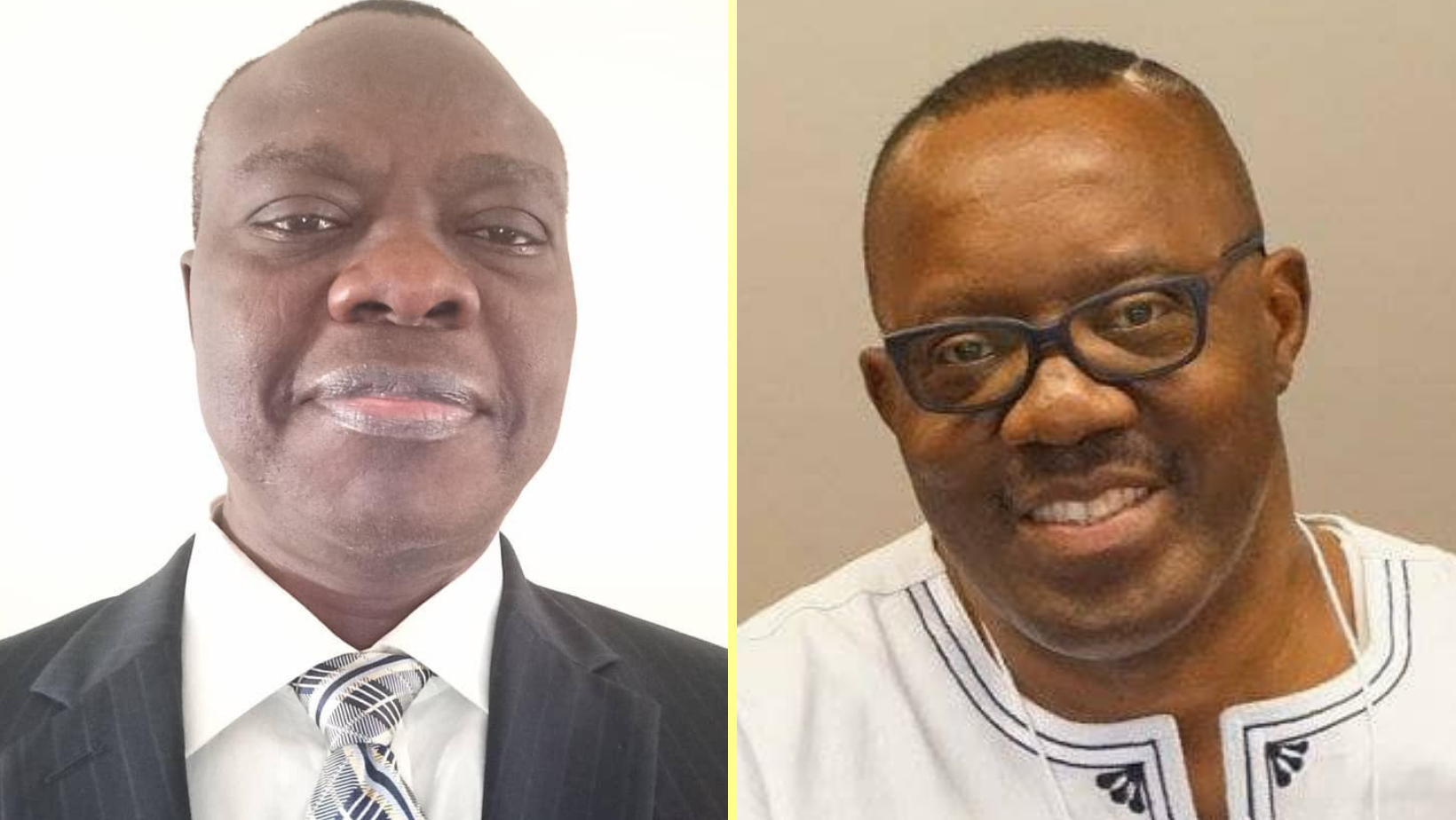 L R Barrister Kingsley Osadolor and Dr Nduka Otiono