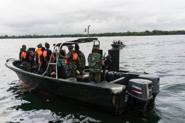 Nigerian Navy Ship Pathfinder in Port Harcourt on Friday