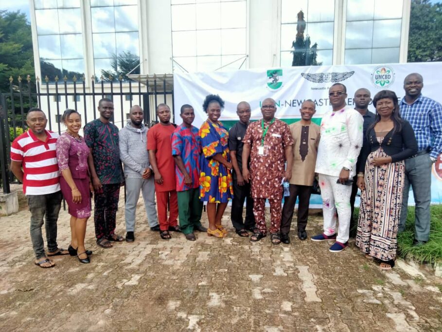 Cross section of locally recruited trainers at UNN after an assessment workshop.