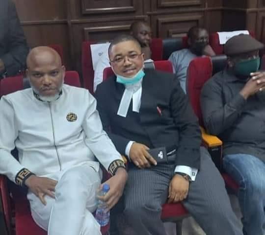 Kanu and Lawyer in Court