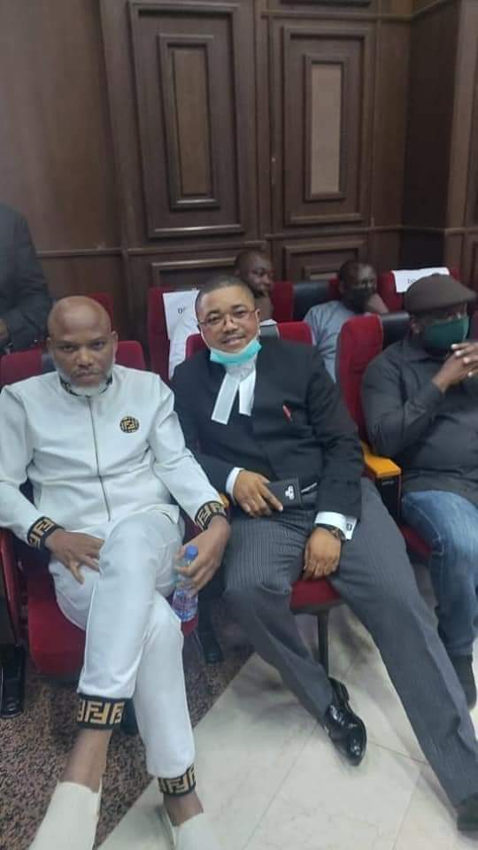 Kanu and Lawyer in Court