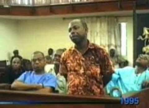 Ken Saro-wiwa during his trial at Military court in November 1995/Photo: Screenshot/NTA