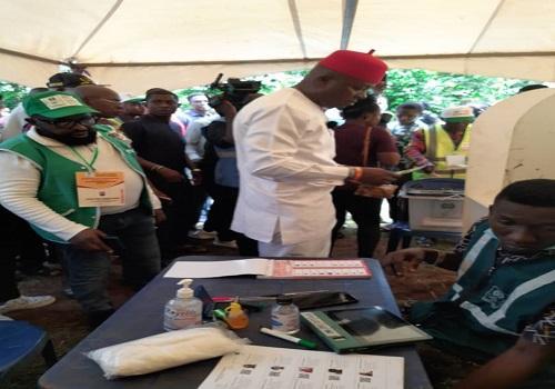 Ozigbo casts his vote