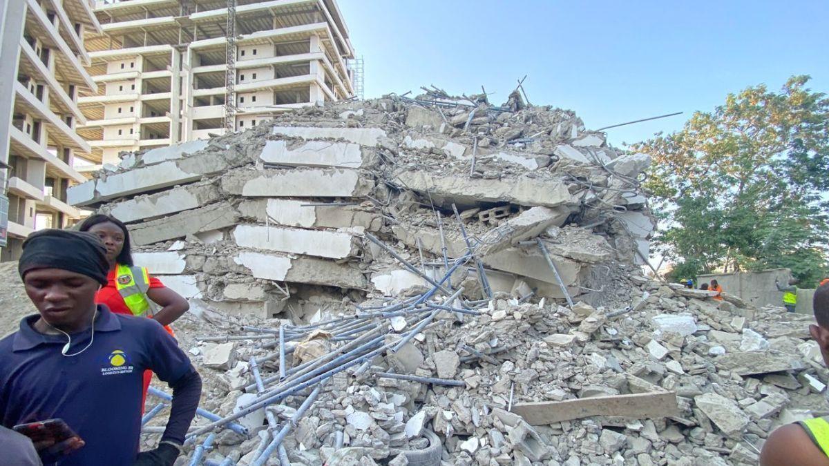 Ikoyi building collapse site