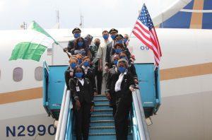 United Airlines Passengers on arrival