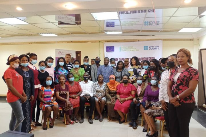 Participants From CSOs at beginning of a 3-day the workshop organised by Women's Rights and Health Project (WRAHP) at Toluwalashe Event Centre, Ikotun Lagos on Tuesday, 14 December, 2021