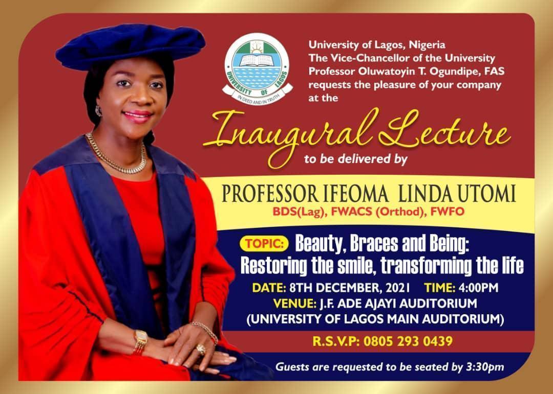 Prof Ifeoma Utomi inaugural lecture