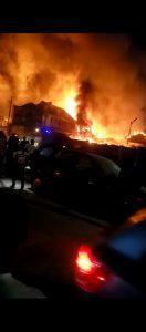 Fire outbreak at Onitsha