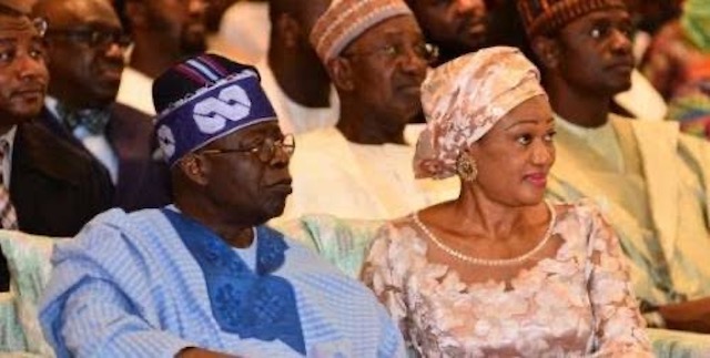 Tinubu and wife