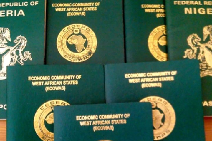 Nigerian passport booklet