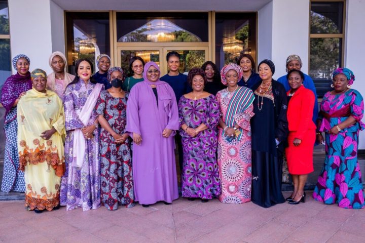 Nigeria's First Lady, Aisha Buhari with Liberia Vice President