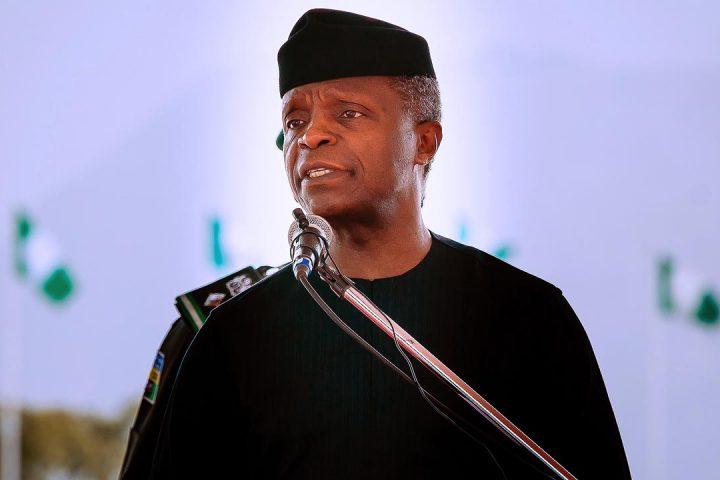 Osinbajo- speaking at lecture