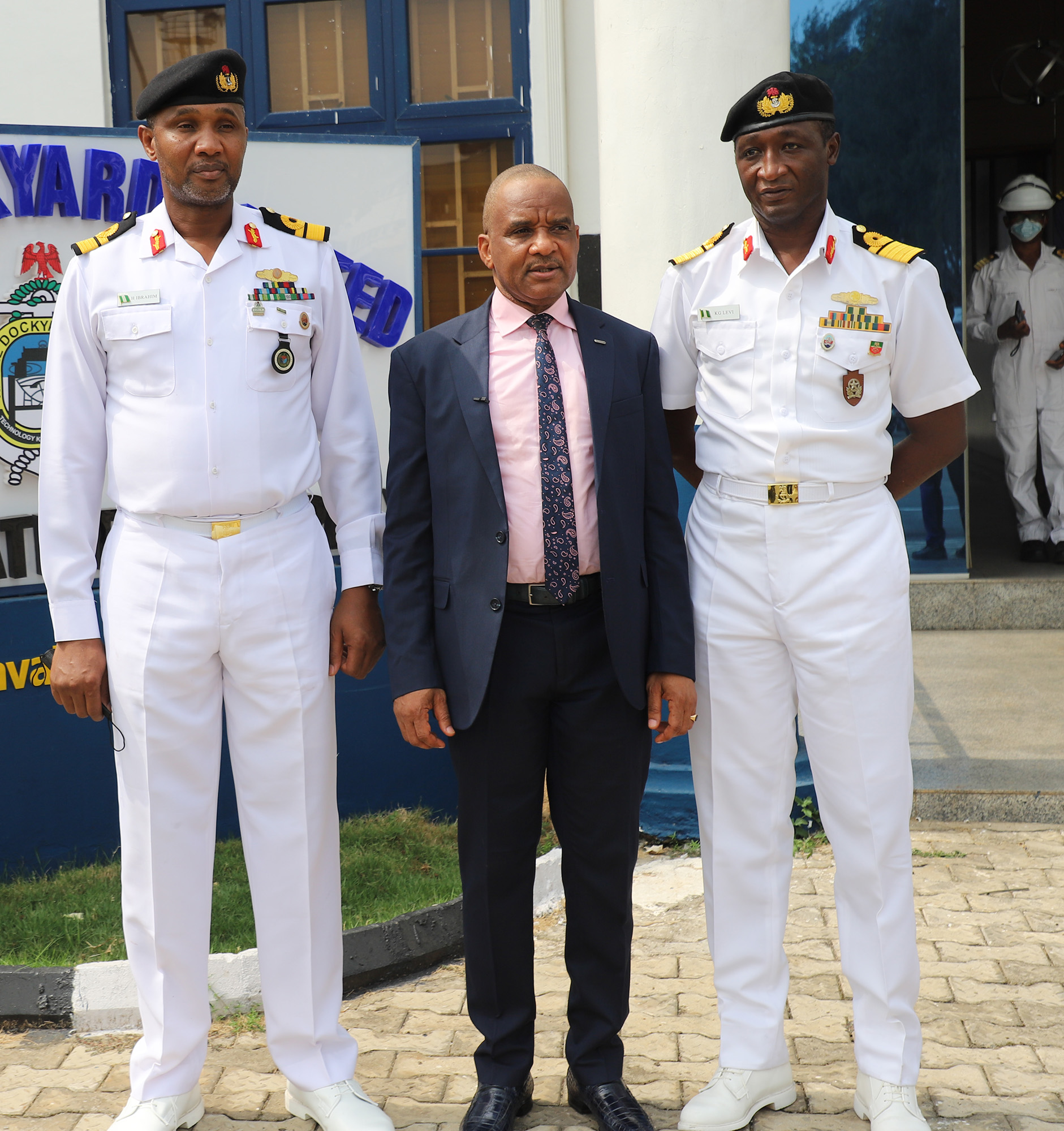 NIMASA DH visit to Naval dockyard, Lagos