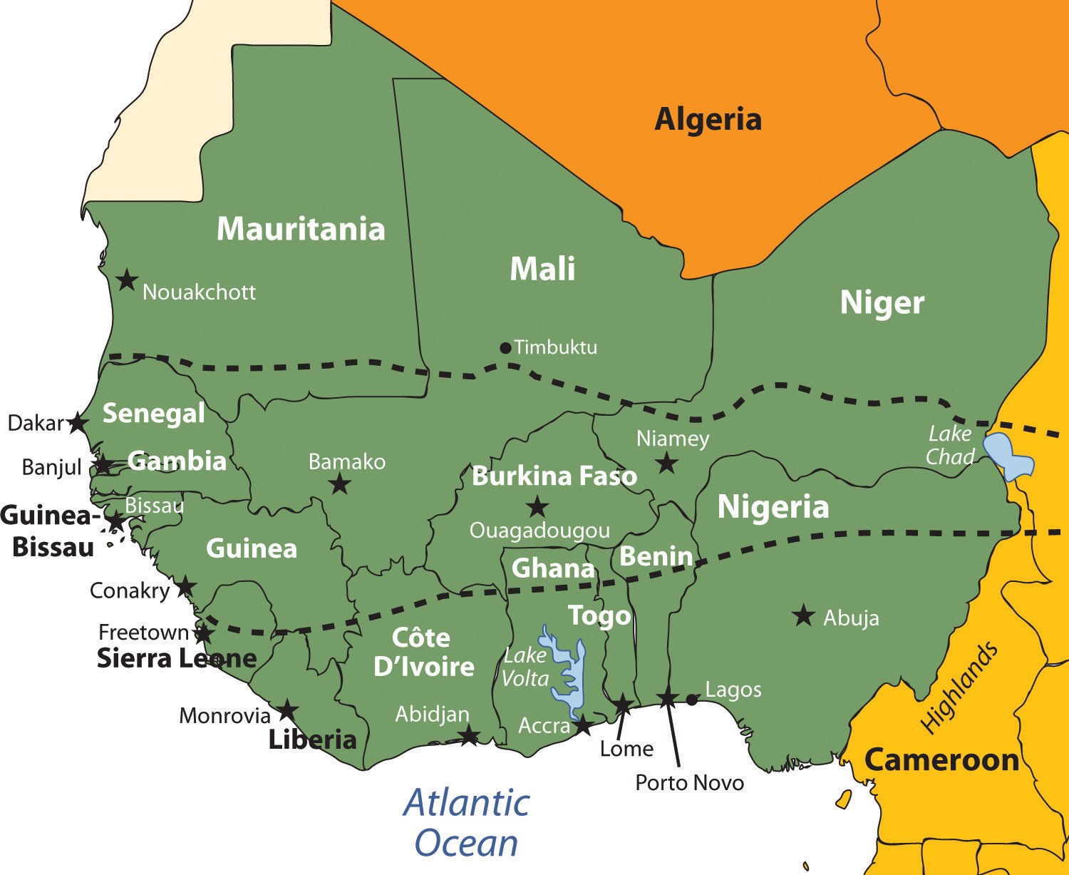 map of west africa        <h3 class=