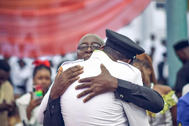 Proud Dad Hugs New Rotaract President, Says 'You Lost Mum Early, But Now You Wipe My Tears'