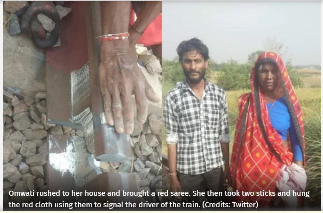 Heroic! How Woman Saved Over 100 Train Passengers With Her Red Sari