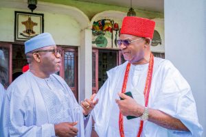 Fayemi Visits Obi Of Onitsha, Anambra Governor Soludo (Photos)