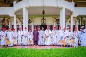 Fayemi Visits Obi Of Onitsha, Anambra Governor Soludo (Photos)