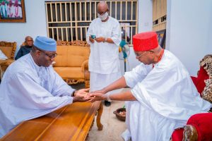 Fayemi Visits Obi Of Onitsha, Anambra Governor Soludo (Photos)