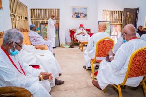 Fayemi Visits Obi Of Onitsha, Anambra Governor Soludo (Photos)