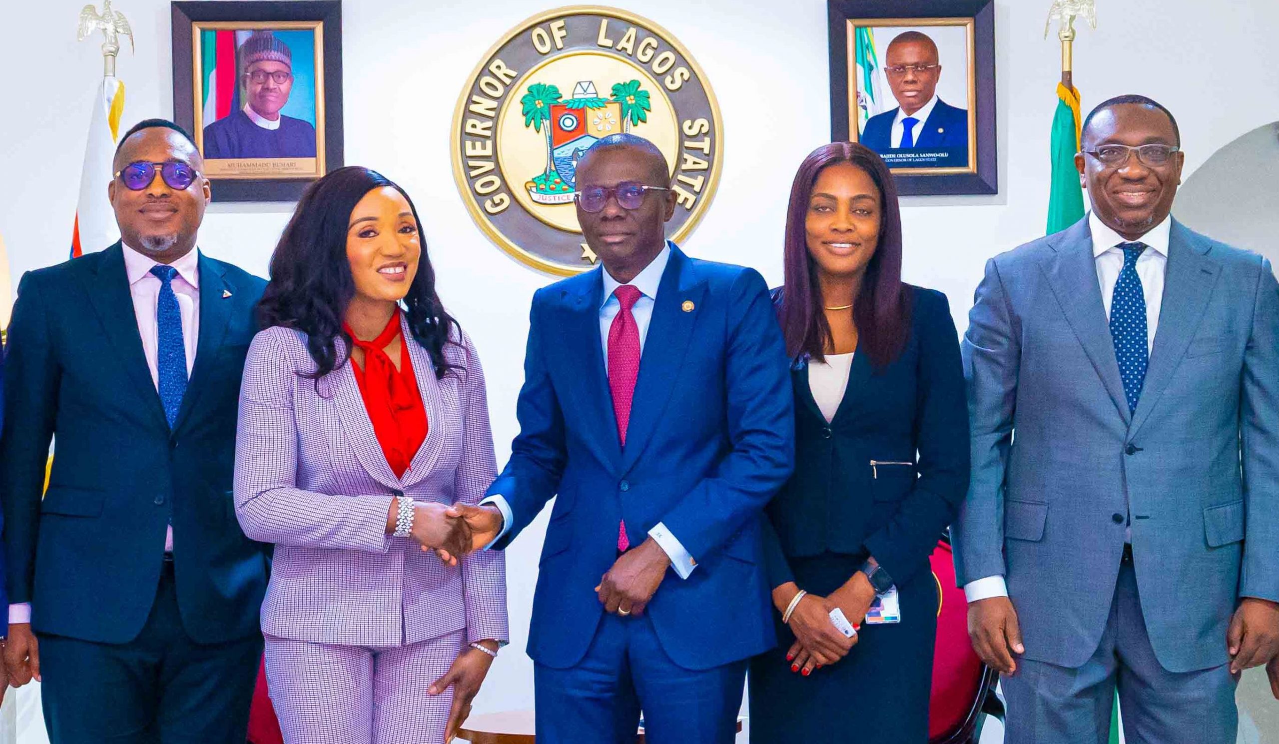 Titan Trust Bank Mgt Pays  Sanwo-Olu Courtesy Visit (Photos)