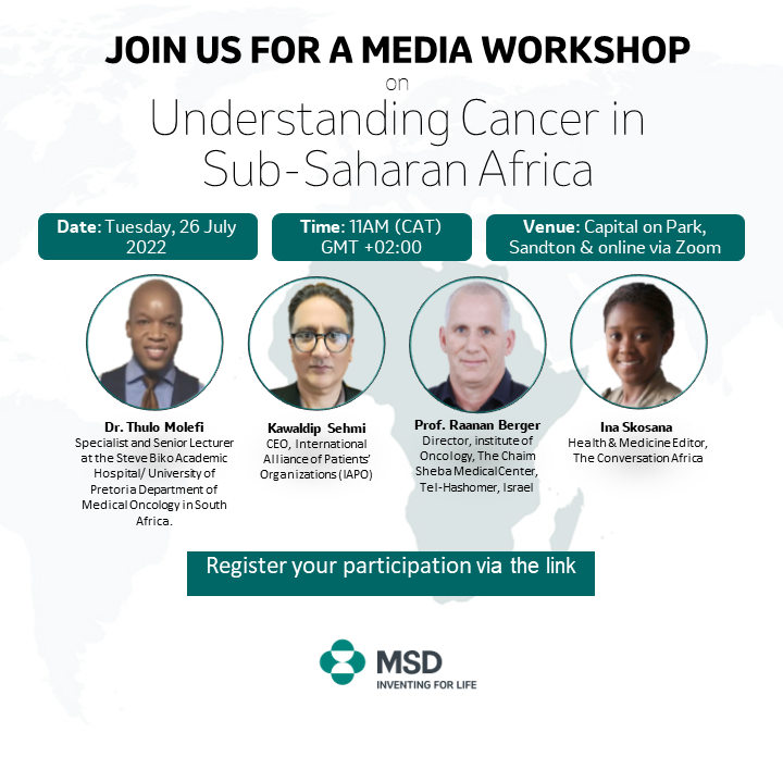 MSD South Africa Holds Revolutionary Cancer Workshop For African Journalists