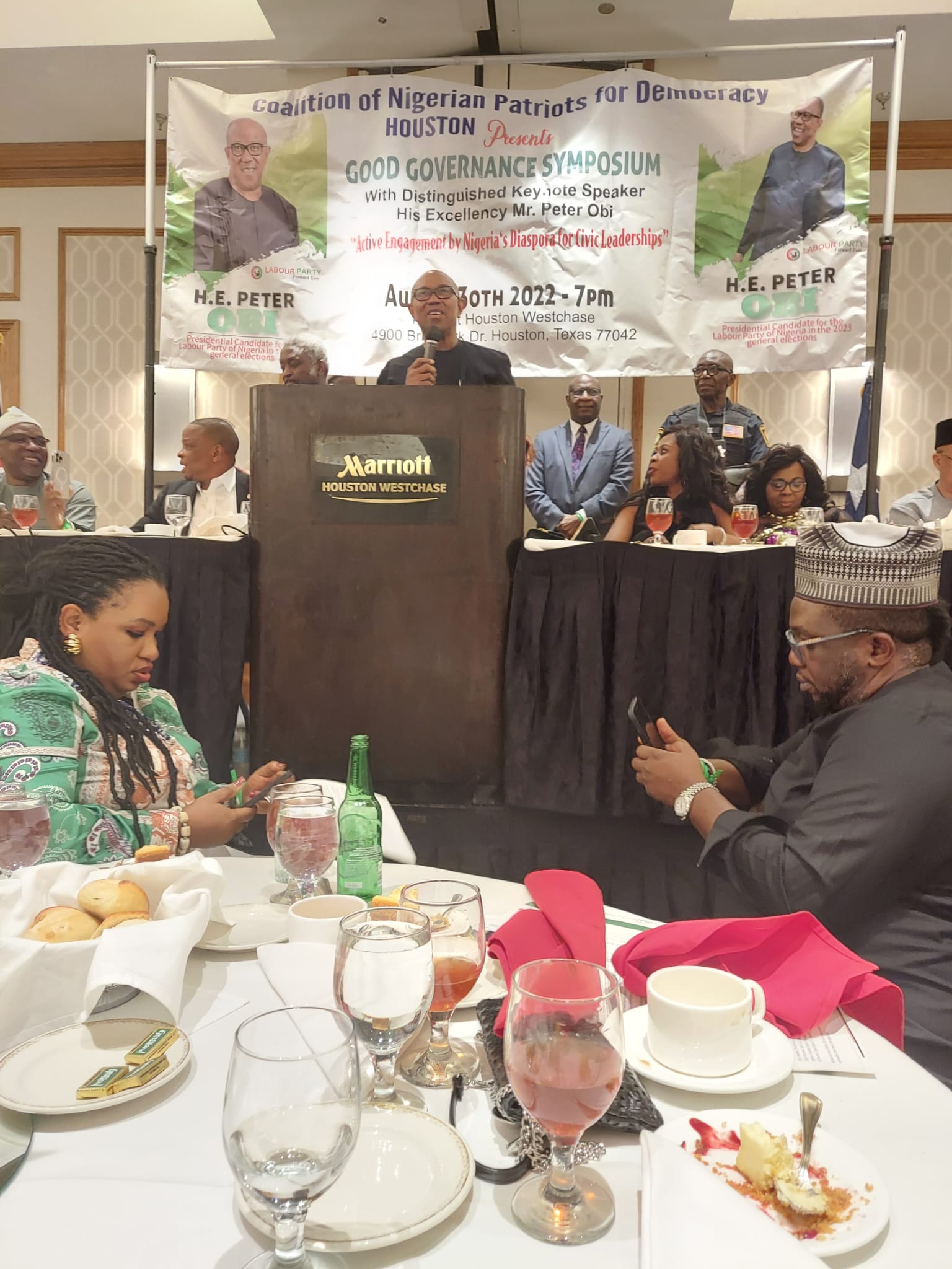 Peter Obi In Houston, Harps On Reversing Brain Drain In Nigeria