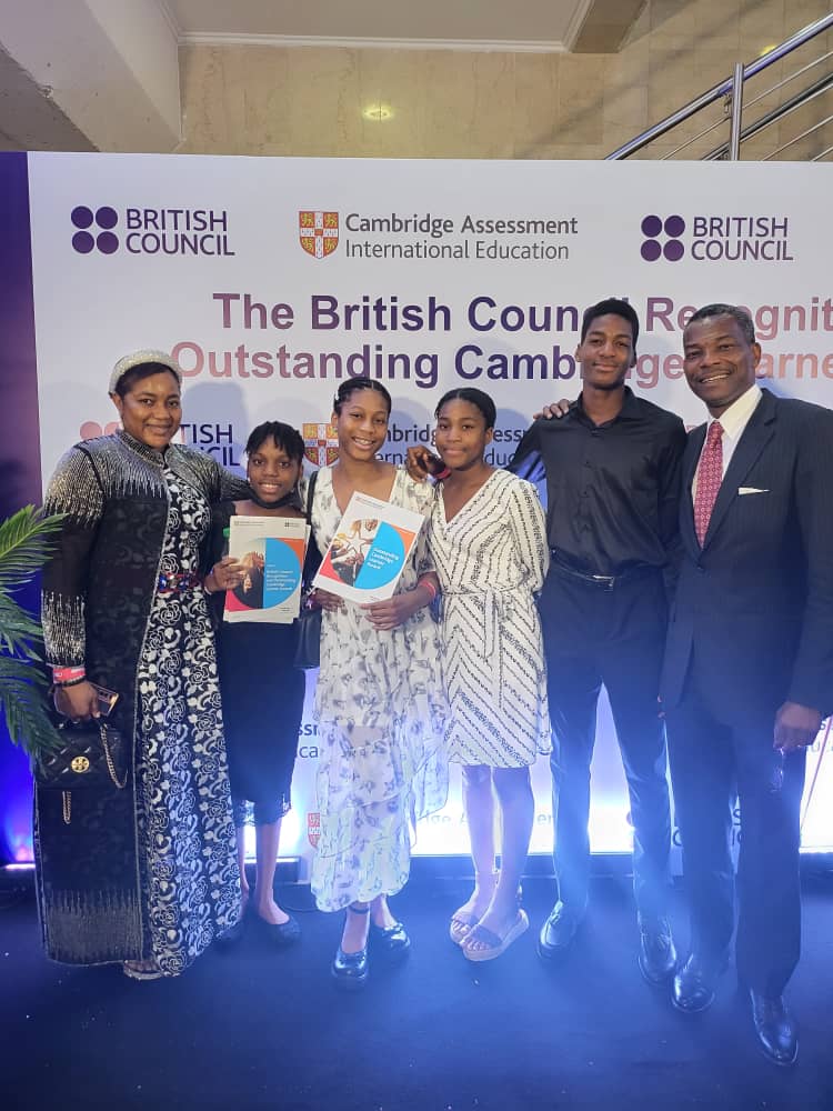 Nze Duru's Daughter Wins 'Top In Nigeria' Cambridge Learner Technology Award