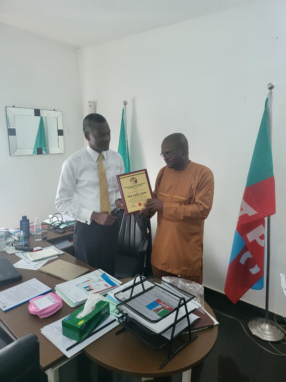 Nze Duru Bags Icon Of Democracy Award