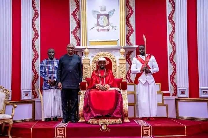 Obi Pays Courtesy Visit To Olu of Warri