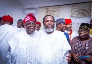 Tinubu Visits Thisday Publisher Nduka Obaigbena At Mother's Burial (Photos)