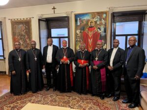 Photos: Powerful Nigerian Bishops In Rome For Cardinal Okpaleke - Cardinals Francis Arinze, Onaiyekan and Bishops Valerian Okeke, Okolo, Uzoukwu, Isizoh, Umoren