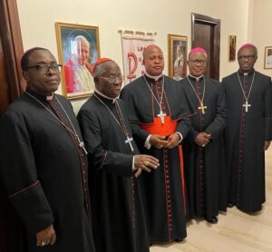 Photos: Powerful Nigerian Bishops In Rome For Cardinal Okpaleke - Cardinals Francis Arinze, Onaiyekan and Bishops Valerian Okeke, Okolo, Uzoukwu, Isizoh, Umoren