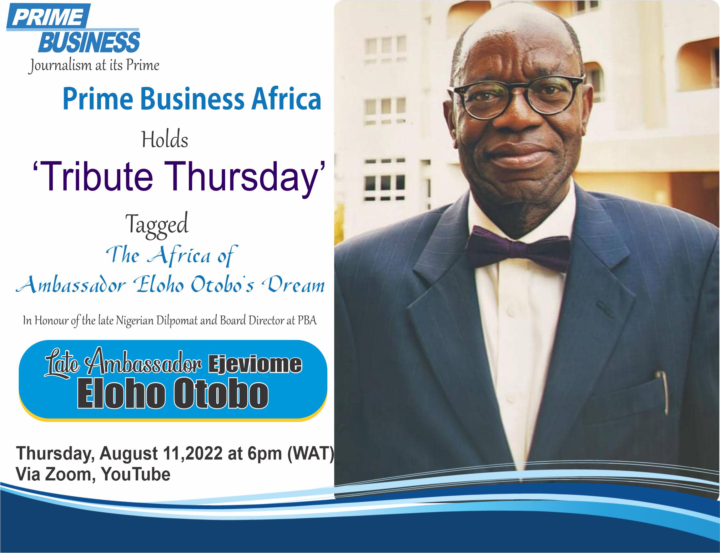 Prime Business Africa Holds Colloquium For Nigerian Diplomat Amb. Otobo August 11