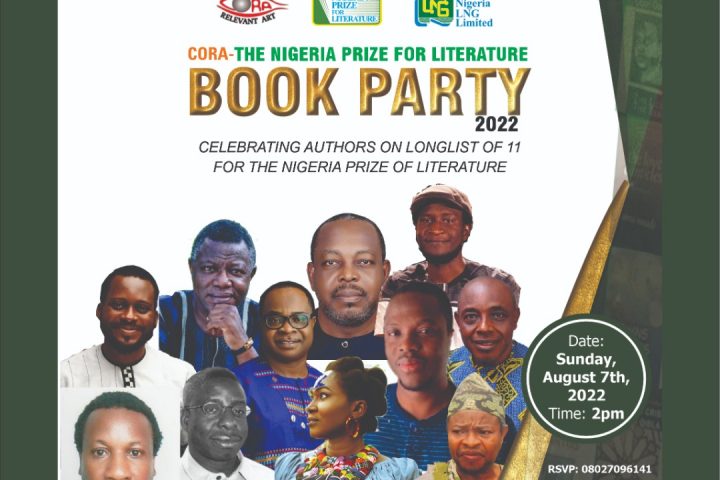 Nigeria Prize For Literature: CORA Hosts Book Party For 11 Writers On Sunday August 7