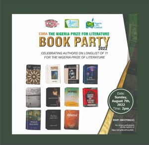 Nigeria Prize For Literature: CORA Hosts Book Party For 11 Writers On Sunday August 7