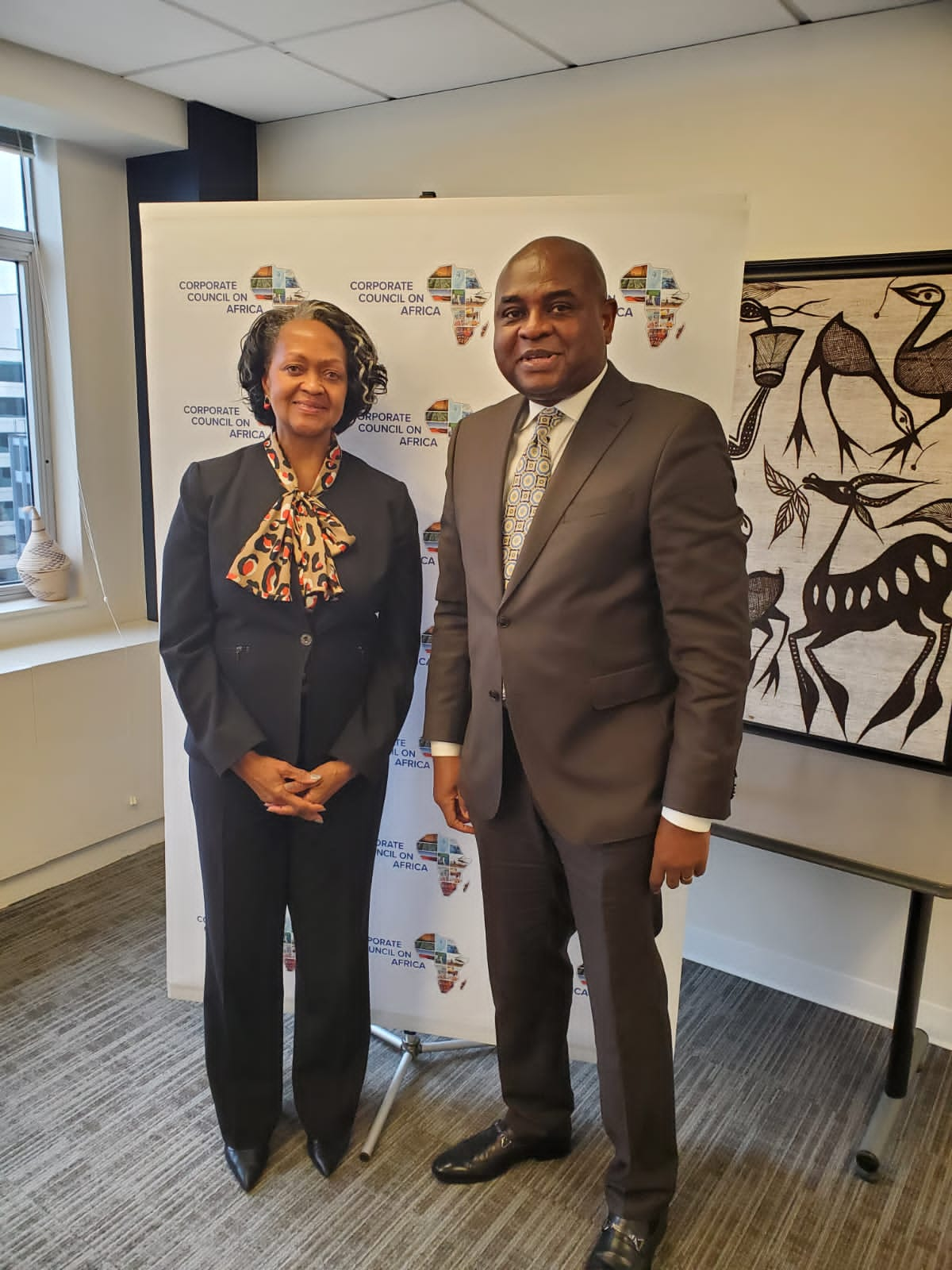 Moghalu Meets Lizer U.S. Corporate Council On Africa President