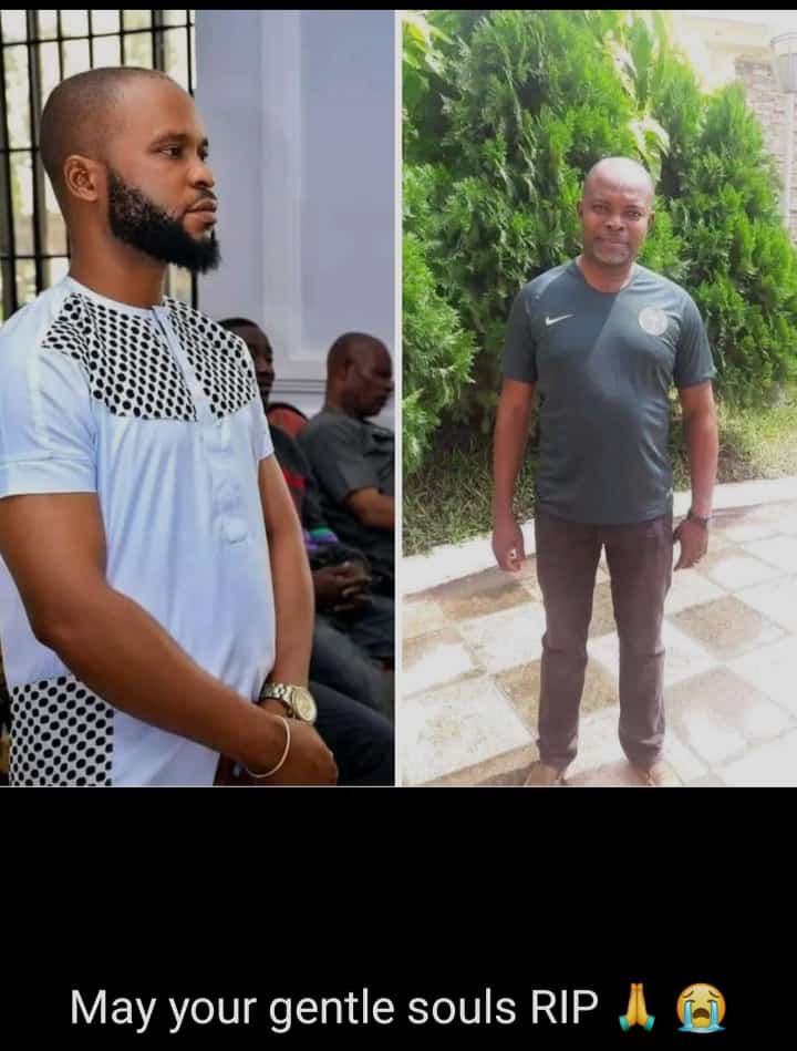 Senator Ifeanyi Uba's photographer Goodness Mathias (left), and his Manager for Eastern Operations (Payments etc) , Mr Odum Ikechukwu were among the aides killed