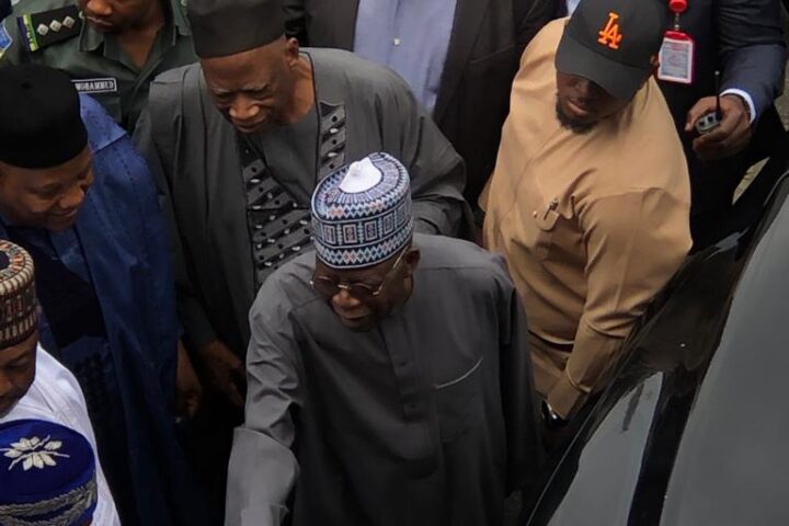 Happening Now: Exclusive Pictures Of Tinubu's Visit To APC Secretariat