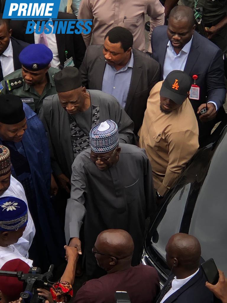 Happening Now: Exclusive Pictures Of Tinubu's Visit To APC Secretariat