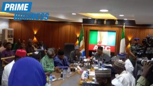 Happening Now: Exclusive Pictures Of Tinubu's Visit To APC Secretariat