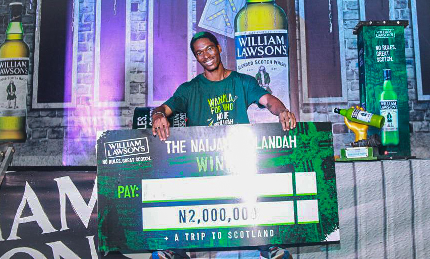 Akinwale Awatt Emerges First Naija Highlandah, Wins N2m, Trip To Scotland