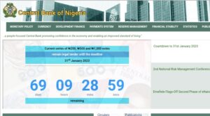 Naira Redesign: Deadline Countdown Clock Ticks In CBN’s Website