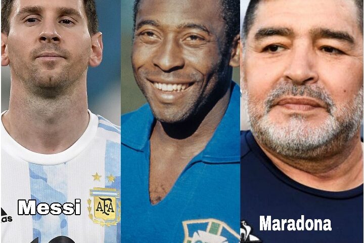 Lionel Messi the Live GOAT; Pele the GOAT-Emeritus; Maradona, the Late GOAT
