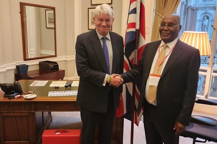 I Met UK Officials For Talks On Economy, Security, Others - Atiku