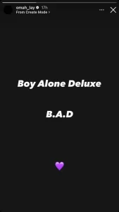 Omah Lay Hits Deluxe Version Of His Debut Album 'Boy Alone'