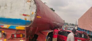 50 Escape Death As 10 Vehicles Crash On Lagos-Ibadan Road By Iyana-Oworo