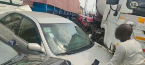 50 Escape Death As 10 Vehicles Crash On Lagos-Ibadan Road By Iyana-Oworo