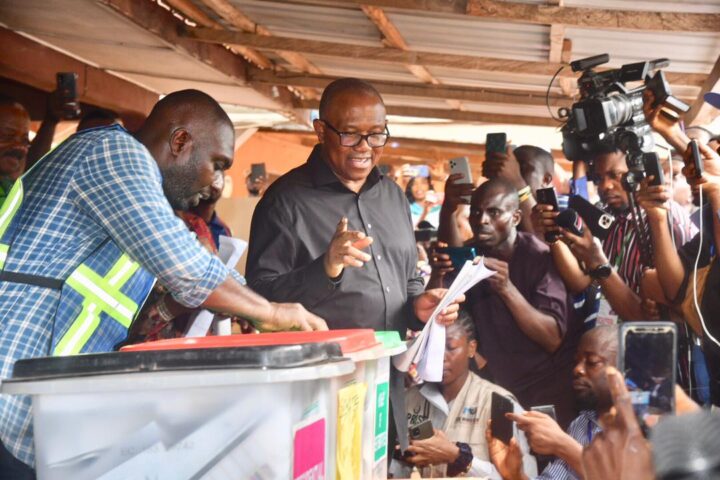 #NigeriaDecides2023: Obi Votes, Prays For Peaceful Polls Nationwide