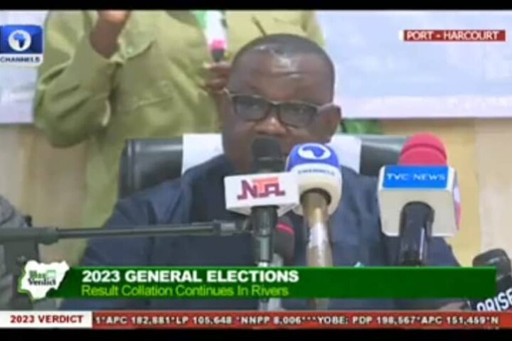 BREAKING: INEC Official In Rivers Suspends Collation Of Results Over Threat To Life